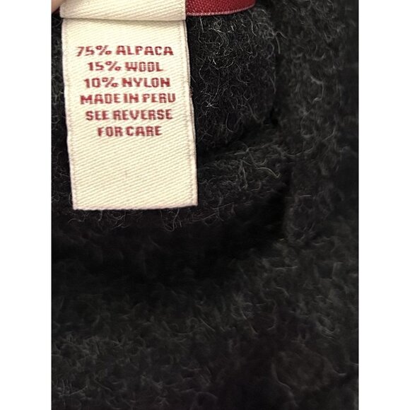 Beyond Threads Alpaca Coat Womens L Gray Green Reversible Wool Artsy Lagenlook - Picture 13 of 16
